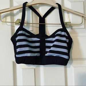 Lululemon Black & Purple Sports Bra (Size 2)